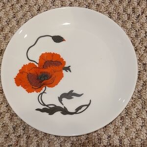 Wedgwood White Plate with Black Logo